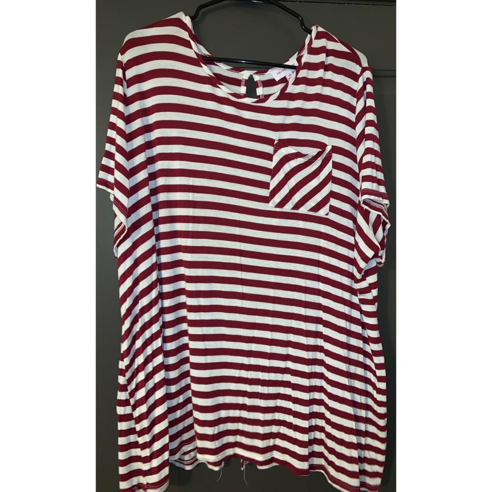 4X Short Sleeve Tee w/ Flare and Back Detail